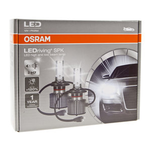 Изображение 4, 64210DWSPK Лампа светодиодная 12V H7 PX26d +120% 6000K (2шт.) Led Cool White Ledriving HL OSRAM
