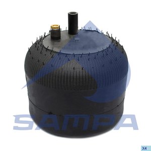 Изображение 2, SP554391-K22 Пневморессора MERCEDES Actros (металлический стакан) SAMPA