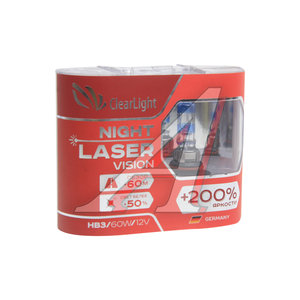 Изображение 1, ML9005NLV200 Лампа 12V HB3 65W +200% бокс (2шт.) Night Laser Vision CLEARLIGHT