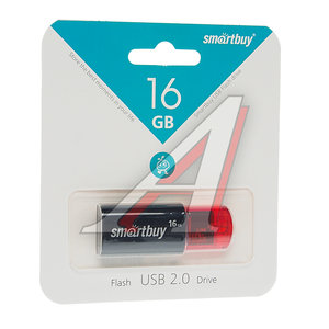 Изображение 1, SB16GBCl-K Карта памяти USB 16GB Click черная SMART BUY