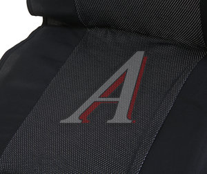 Изображение 2, ASC-F3 Авточехлы (майка) на передние сиденья полиэстер черные (2 предм.) AIRLINE
