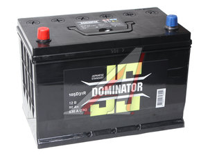 Изображение 1, 6СТ90(1) D31R Аккумулятор DOMINATOR (JIS) 90А/ч нижнее крепление