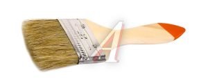 Изображение 1, 824305 Кисть плоская 2" натуральная щетина деревянная ручка Slimline SPARTA