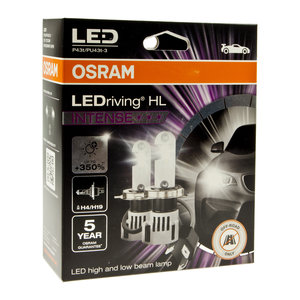Изображение 4, 64193DWINT Лампа светодиодная 12V H4/H19 P43t/PU43t-3 +350% 6000K (2шт.) Led White Ledriving HL Intense OSRAM