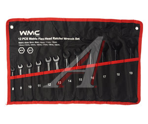 Изображение 1, WMC-3012 Набор ключей комбинированных 8-19мм 12 предметов WMC TOOLS